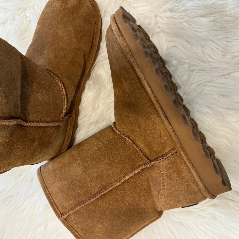 NEW❗️BearPaw Elle Short 1959W Women's Winter Boots - Hickory cognac size 11 - Picture 2 of 9